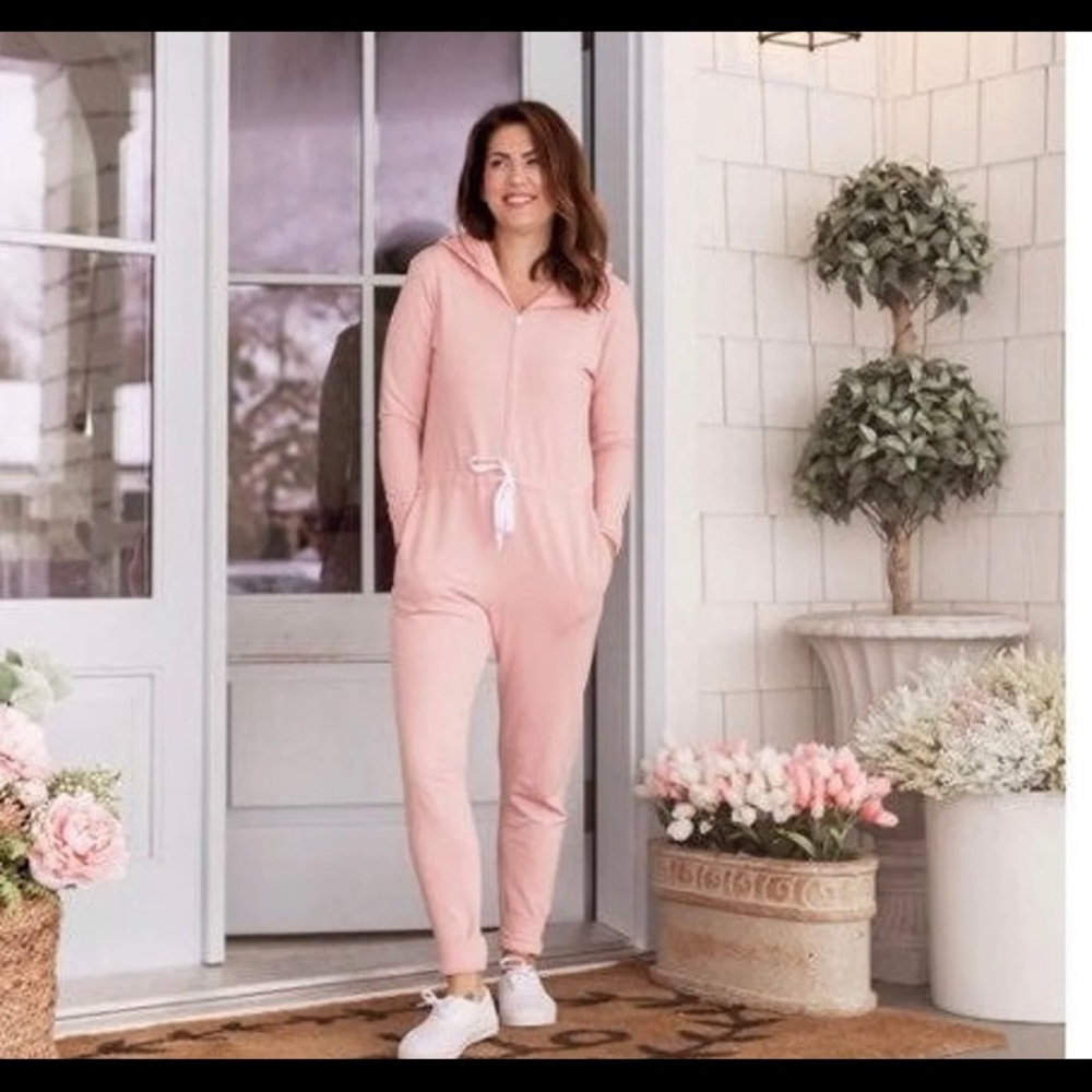 Smash + Tess Jilly Jogger Romper Pink